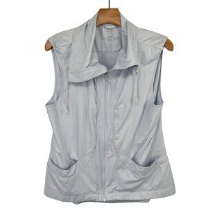 Soma Intimates Women's Light Blue  Zip-Up Vest vented Pockets sz  Medium new $69